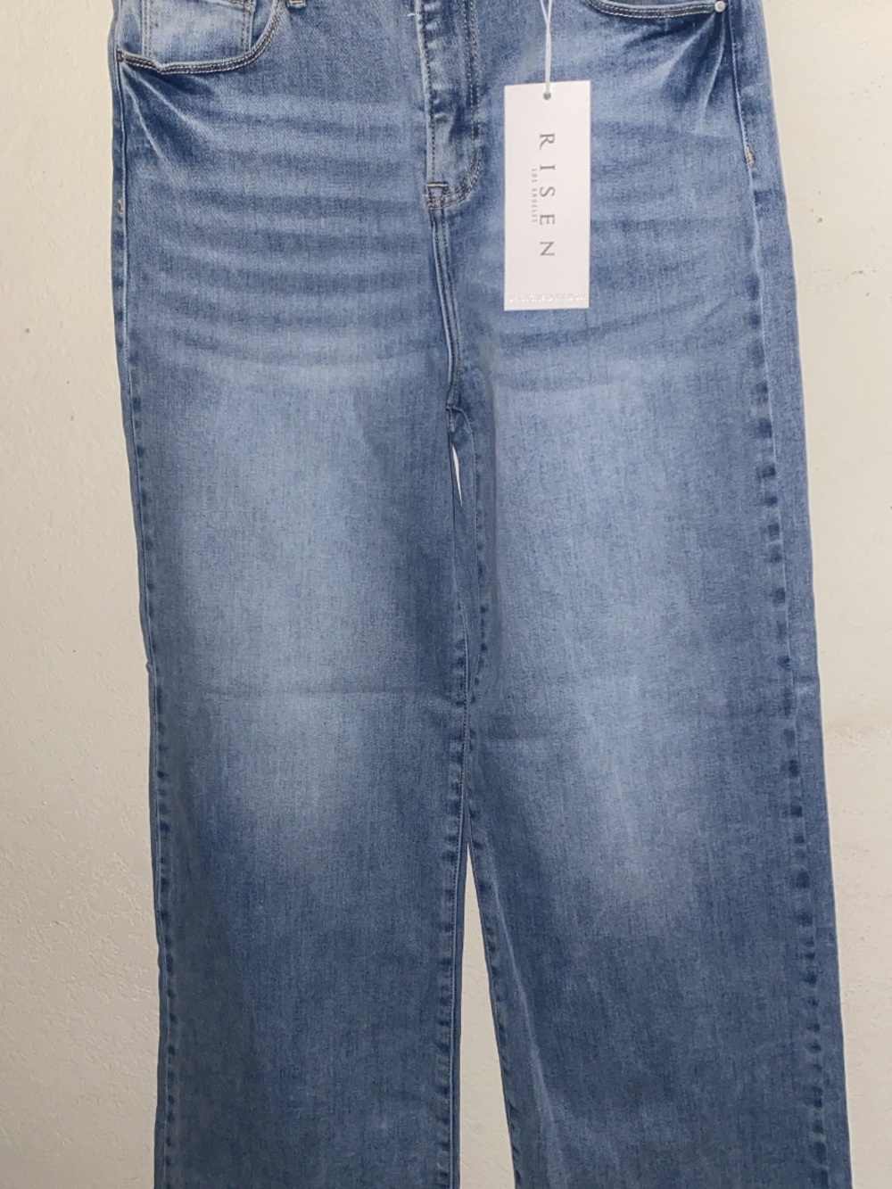 Risen Light Blue Straight-Leg Women's Jeans